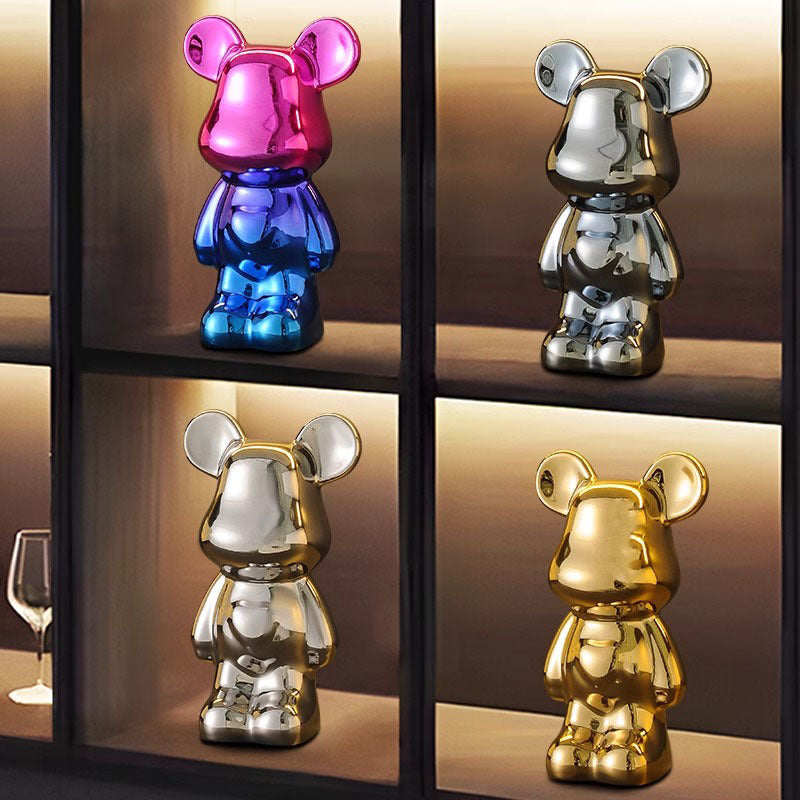 A cartoon love bear violent bear ornament