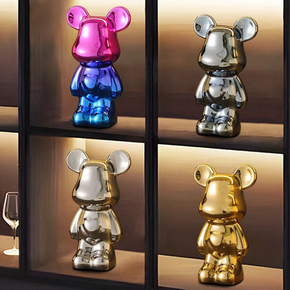 A cartoon love bear violent bear ornament