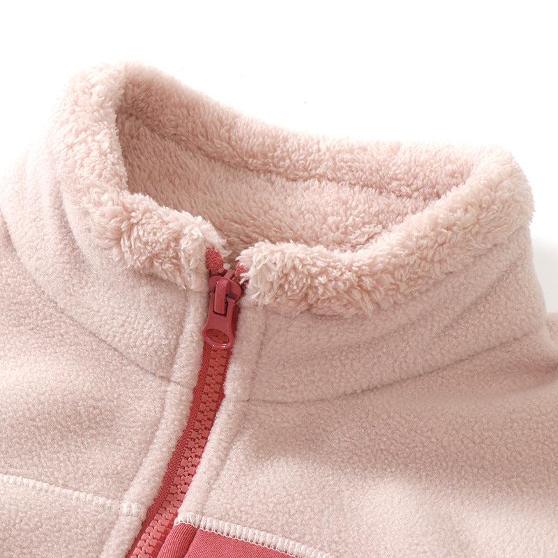 A Children's fleece warm jacket