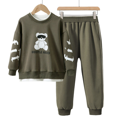 A children's suit sweater