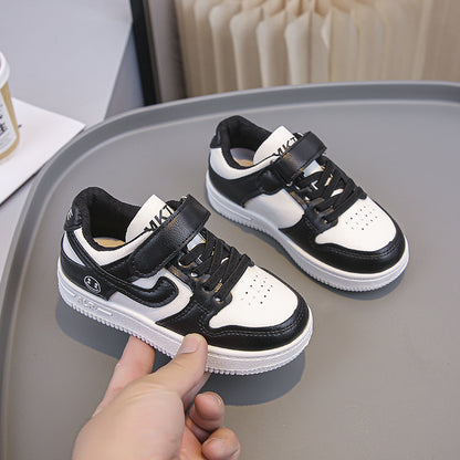 A Boys' Sneakers Fashionable High Appearance Men's and Women's Outdoor Leisure Shoes Low Top AJ Soft Sole Versatile Panda Shoes Shoes