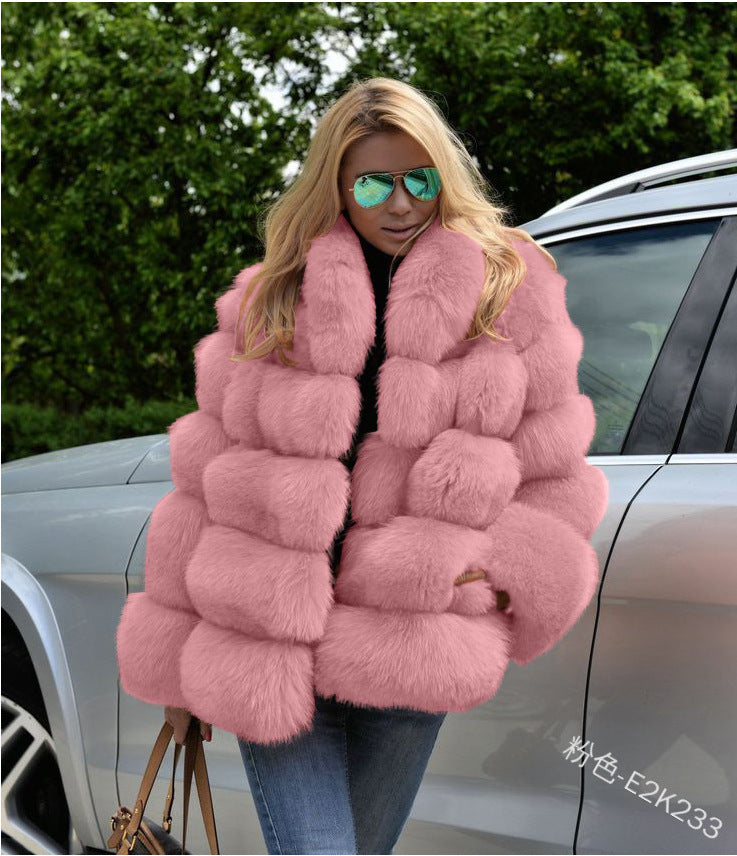 A faux fur jacket