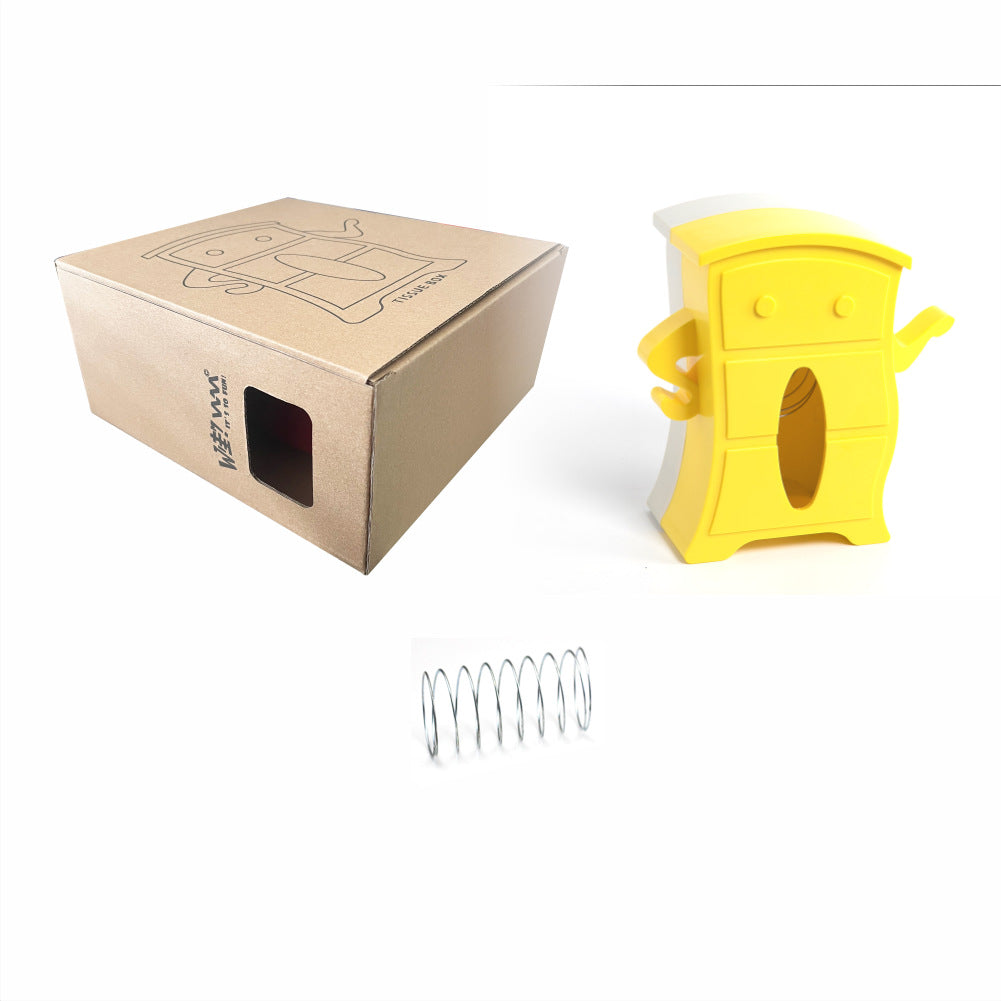 A tissue storage box