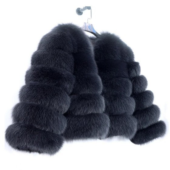 A warm faux fur jacket