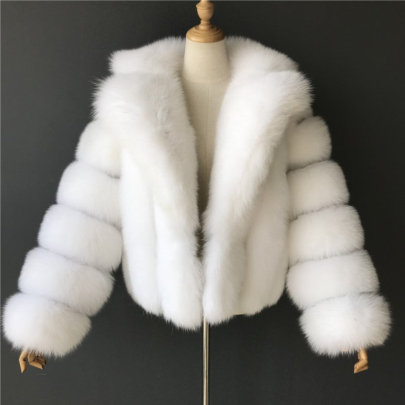 A faux fur jacket
