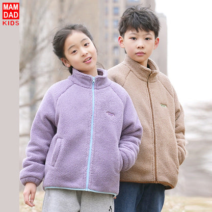 A Children's fleece warm jacket
