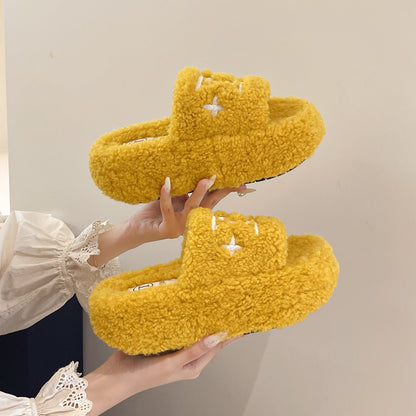A plush slipper
