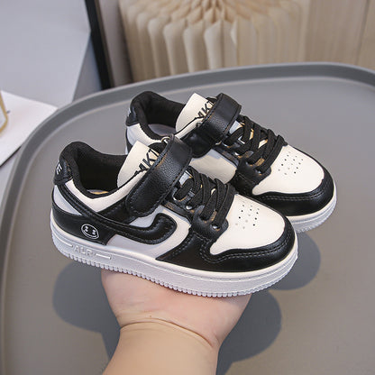 A Boys' Sneakers Fashionable High Appearance Men's and Women's Outdoor Leisure Shoes Low Top AJ Soft Sole Versatile Panda Shoes Shoes