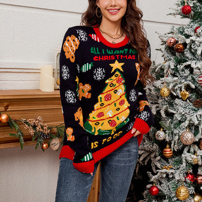 A christmas printed sweater