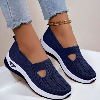A shoes summer breathable sandals non-slip soft-soled elderly shoes women's casual shoes middle-aged and elderly walking shoes