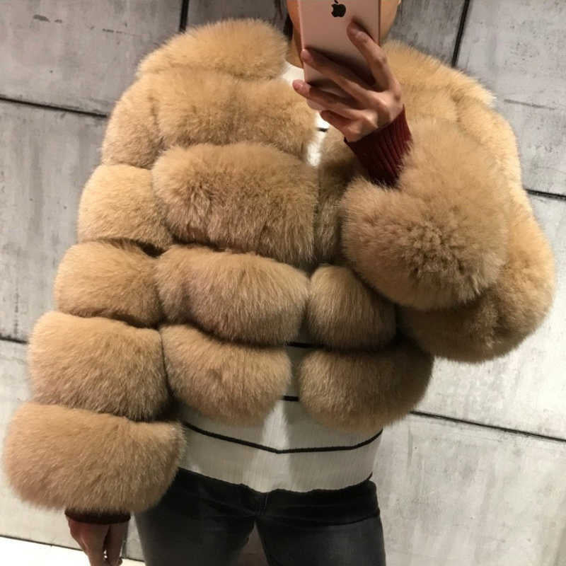 A warm faux fur jacket