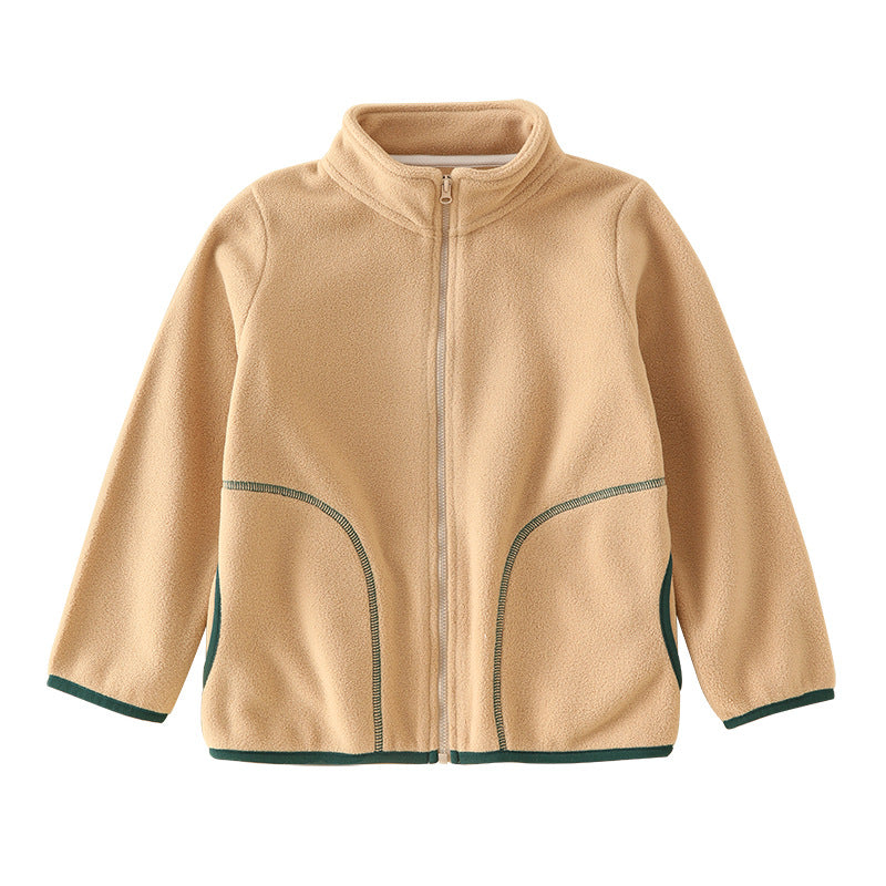 A Children's fleece warm jacket