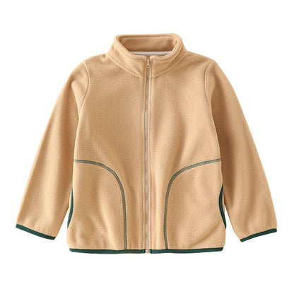 A Children's fleece warm jacket