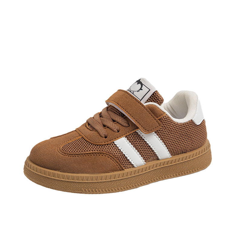 A Spring and Autumn New Boys Versatile Non-slip Breathable Student Board Shoes Children's Soft-soled German Training Shoes