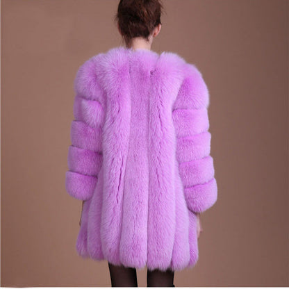 A faux fur jacket