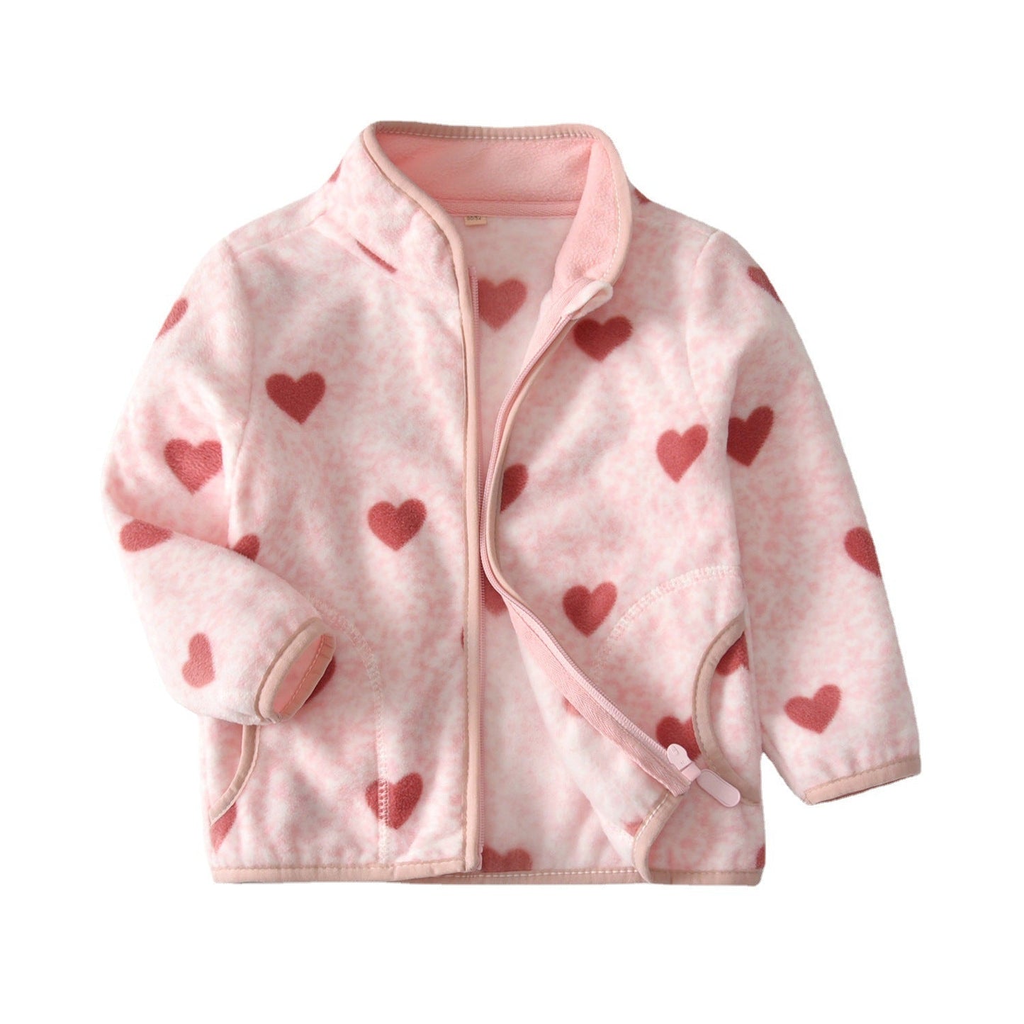 A children's warm fleece jacket for winter
