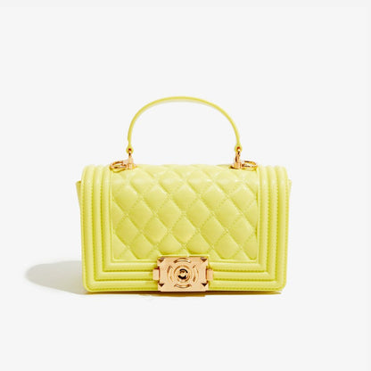 A PVC diamond square bag fashionable versatile handbag