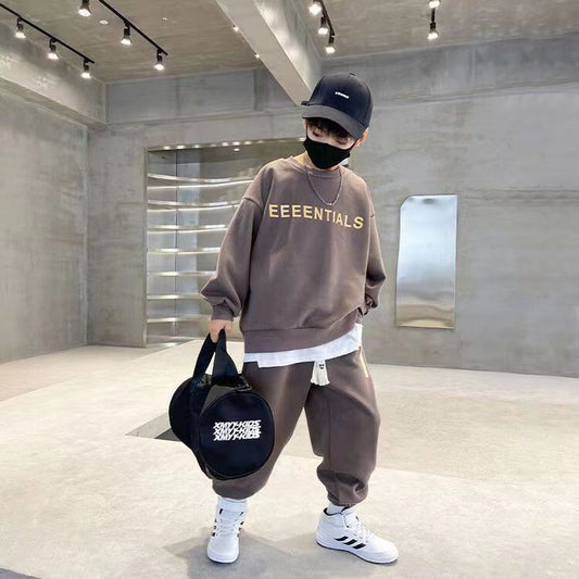 A boys spring sports suit