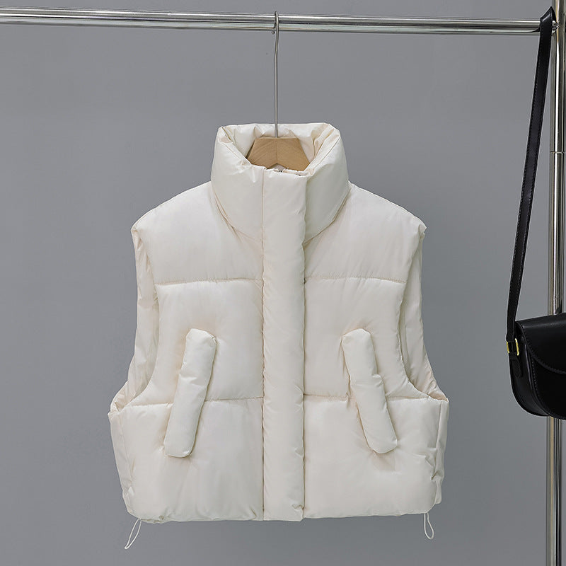 A winter women's vest jacket