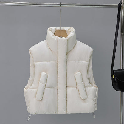 A winter women's vest jacket