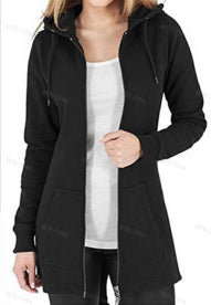 B2-m19B Autumn European station cotton gray long zipper sweater - Mixbatch