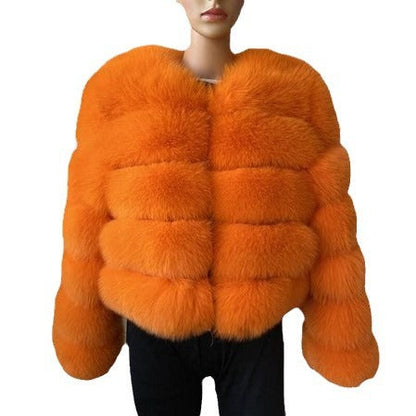A warm faux fur jacket