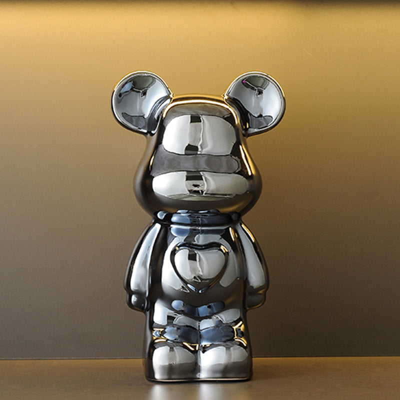 A cartoon love bear violent bear ornament