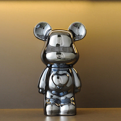 A cartoon love bear violent bear ornament