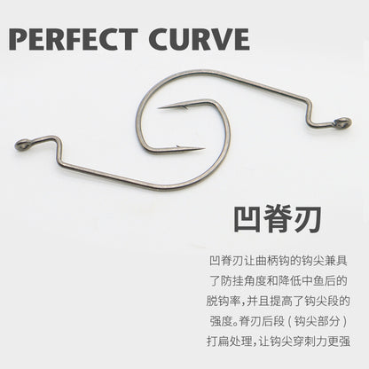 A lure reinforced wide-bellied crank hook hook