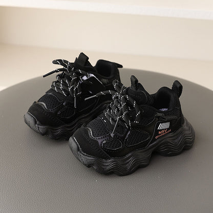 A spring and autumn new children's mesh fashion versatile dad shoes boys soft-soled running shoes