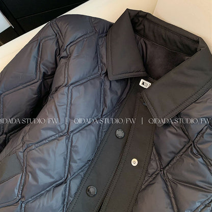 A black rhombus jacket
