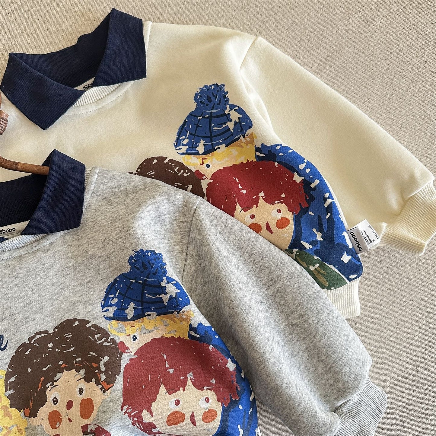 A children's long-sleeved top