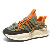 A summer men's shoes breathable mesh thick sole