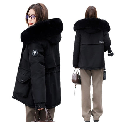 A Fleece-Lined Thickened Warm Jacket