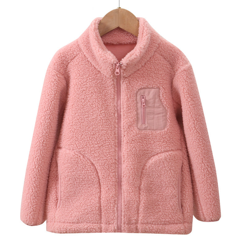 A Children's fleece warm jacket