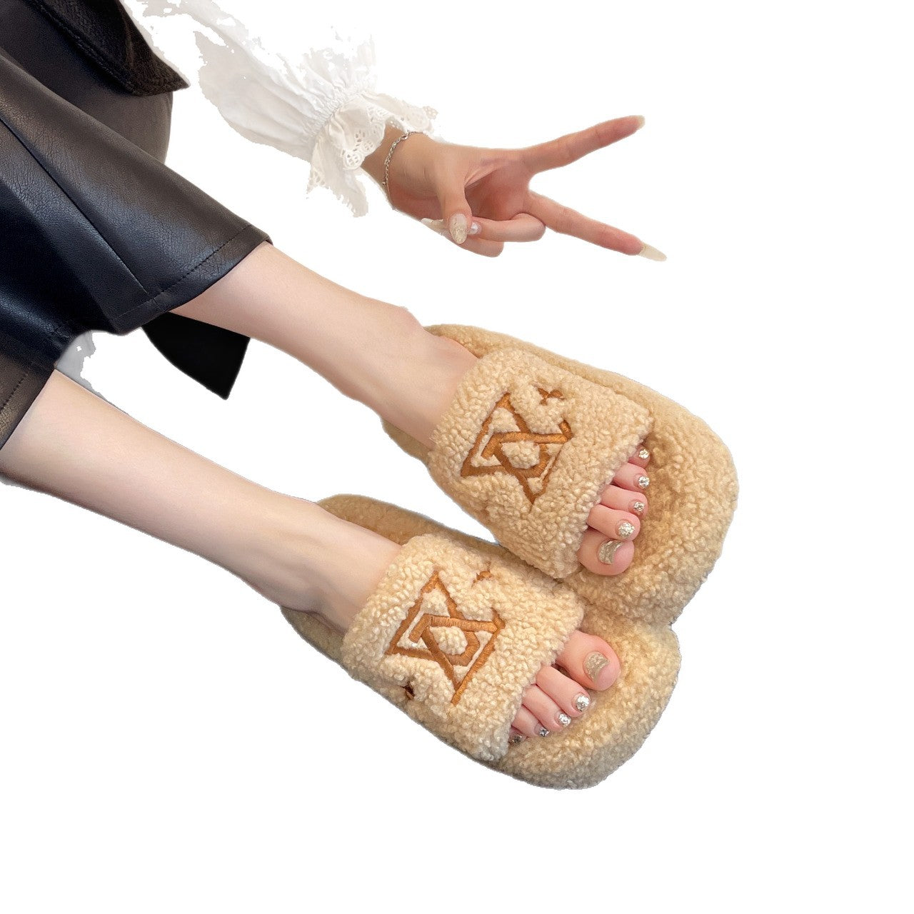 A plush slipper