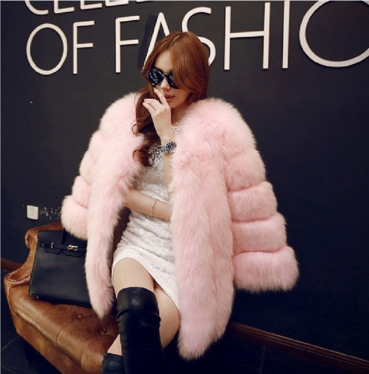 A faux fur jacket