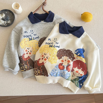 A children's long-sleeved top
