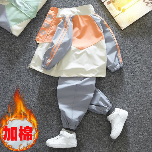 A children's clothing boys spring and autumn suit two-piece set