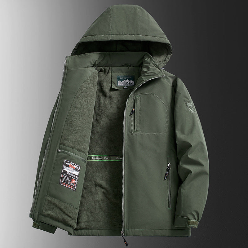 A men's fleece jacket