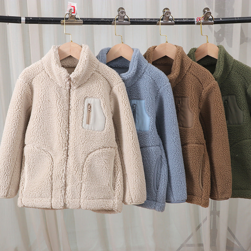 A Children's fleece warm jacket