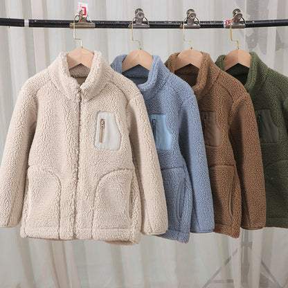 A Children's fleece warm jacket