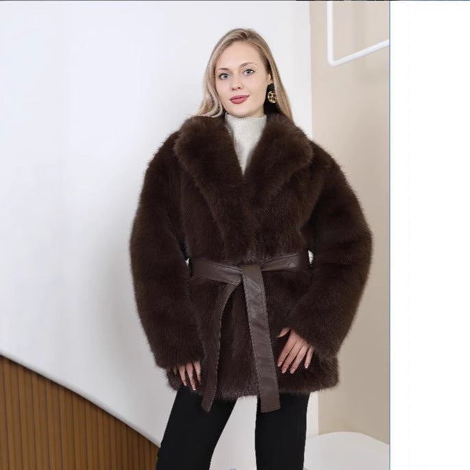 A faux fur jacket