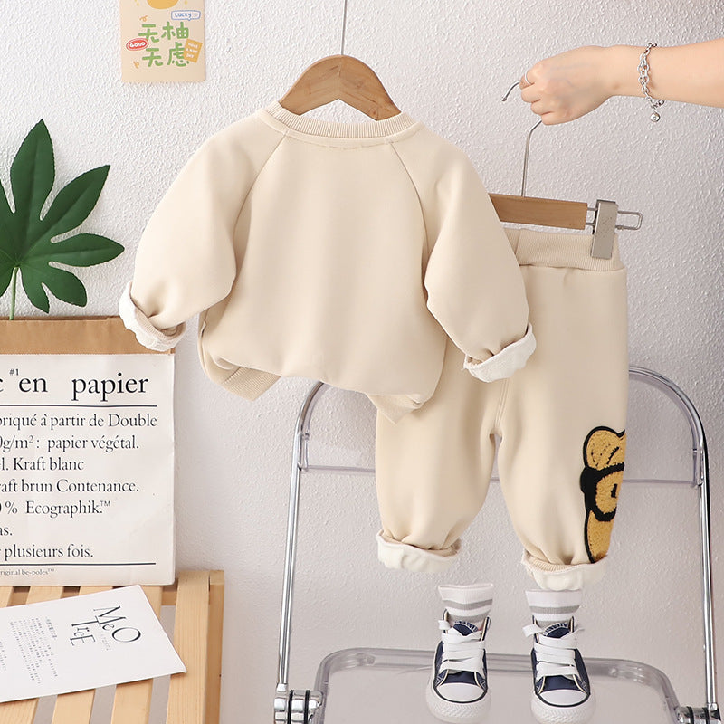 A cartoon fleece suit