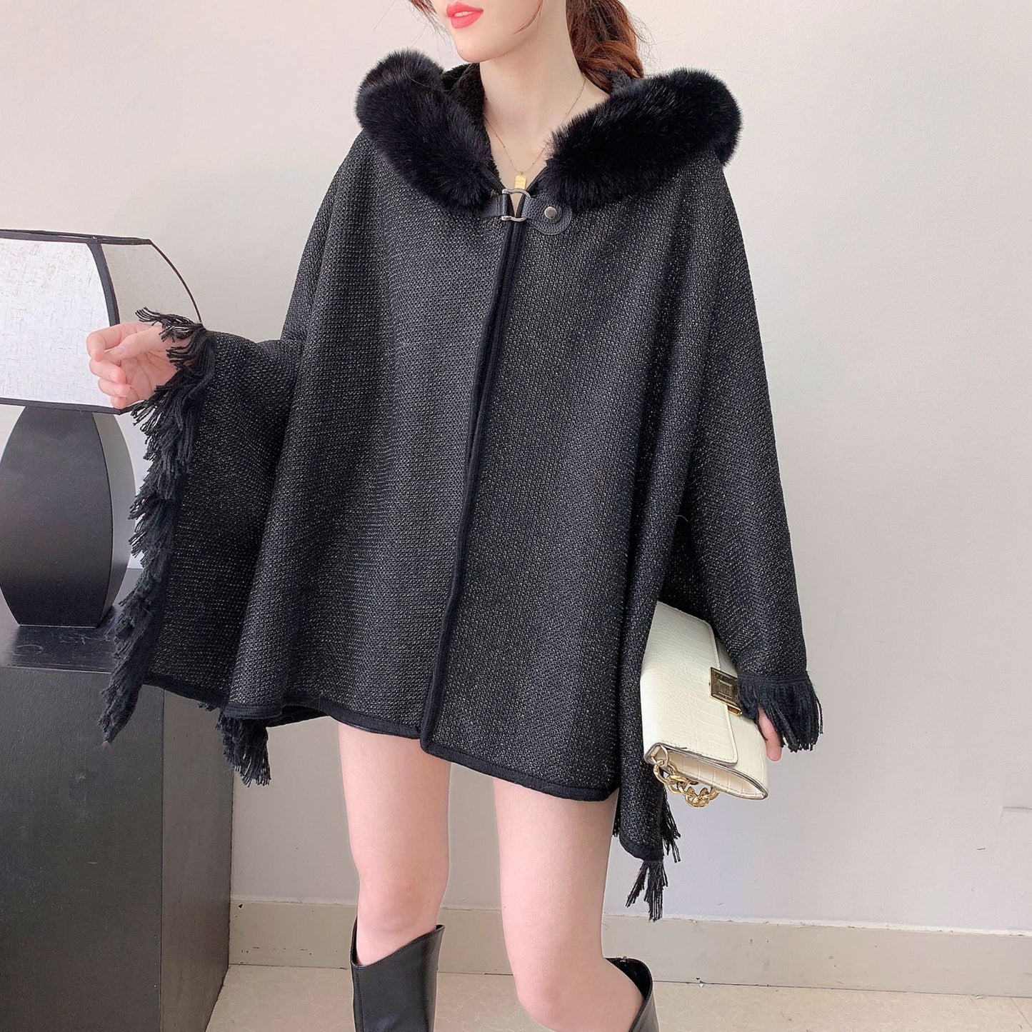 A faux fur jacket