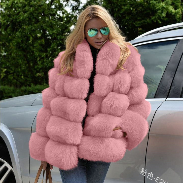 A faux fur jacket