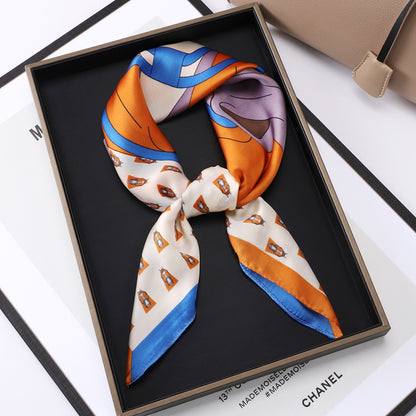 A silk scarf gift box gift