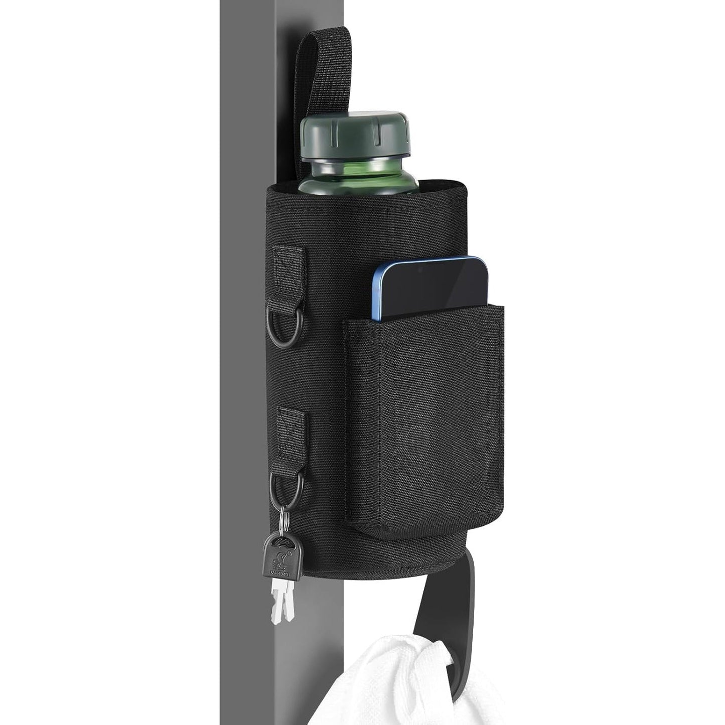 A gym magnetic kettle bag cross-border magnet sports satchel water cup bag accessories mobile phone storage water bottle portable bag