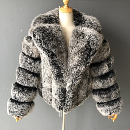 A faux fur jacket