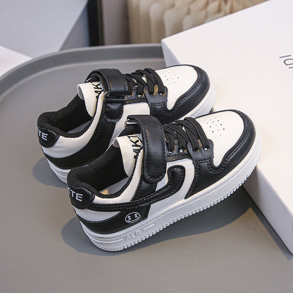 A Boys' Sneakers Fashionable High Appearance Men's and Women's Outdoor Leisure Shoes Low Top AJ Soft Sole Versatile Panda Shoes Shoes